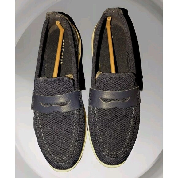 Cole Haan Women's Zerogrand Meritt Stitchlite Loafer, Blue Knit Size 10.5 - Picture 2 of 6